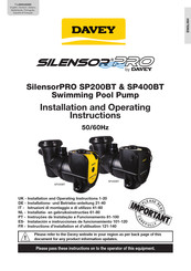 Davey Silensor Pro SP400BT Instalación E Instrucciones De Funcionamiento