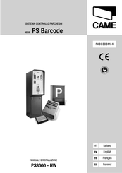 CAME PSE3000 Manual Del Usuario