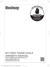 Bestway MY FIRST FRAME POOLS Manual Del Usario