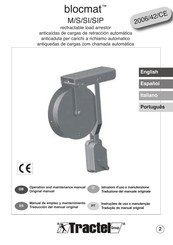 Tractel BLOCMAT M Manual De Empleo Y Mantenimiento