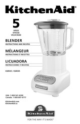 Kitchen Aid KSB565 Instrucciones Y Recetas