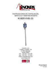 iNOXPA KIBER KVB-25 Instrucciones De Instalación, Servicio Y Mantenimiento