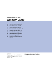 Dräger Oxidem 3000 Instrucciones De Uso