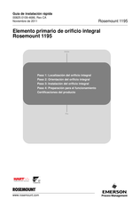 Emerson Rosemount 1195 Guía De Instalación Rápida