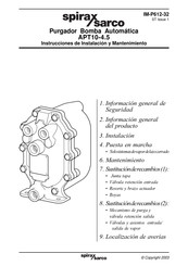 Spirax Sarco APT10 Instrucciones De Instalación Y Mantenimiento