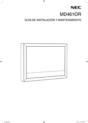 NEC MD461OR Guía De Instalación Y Mantenimiento