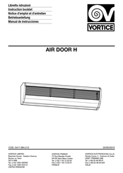 Vortice AIR DOOR H AD900 M Manual De Instrucciones