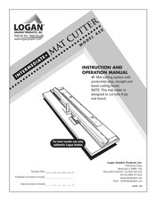 Logan Graphic Products 450 Manual De Instrucción Y Operación