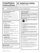 GE CGP650 Instrucciones De Instalación