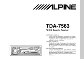 Alpine TDA-7563 Manual De Operación