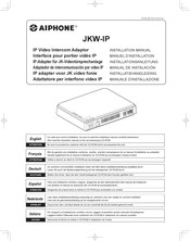 Aiphone JKW-IP Manual De Instalación