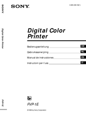 Sony FVP-1E Manual De Instrucciones