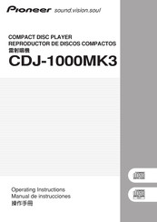 Pioneer CDJ-1000MK3 Manual De Instrucciones