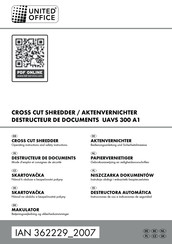 UNITED OFFICE UAVS 300 A1 Instrucciones De Uso E Indicaciones De Seguridad