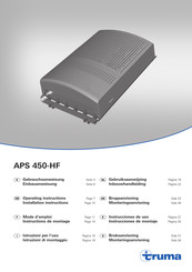 Truma APS 450-HF Instrucciones De Uso Instrucciones De Montaje