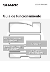 Sharp MX-C380P Guia De Funcionamiento