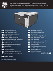 HP Color LaserJet Professional CP5220 Serie Guía De Instalación Inicial