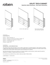 Robern UPLIFT TECH CABINET Instrucciones De Seguridad Importantes