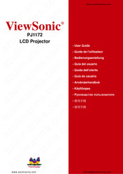 ViewSonic PJ1172 Guía Del Usario