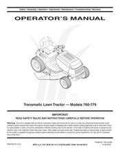 MTD 760-779 Manual Del Usuario