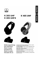 AKG K 305 UHF Modo De Empleo