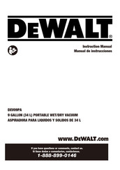 DeWalt DXV09PA Manual De Instrucciones