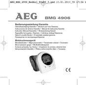 AEG BMG 4906 Instrucciones De Servicio/Garantía