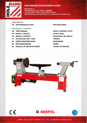 HOLZMANN MASCHINEN D 460FXL Manual De Instrucciones