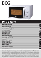 ECG MTM 2003 W Manual De Instrucciones