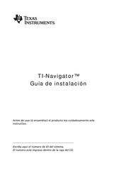 Texas Instruments TI-Navigator Guia De Instalacion