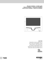 Vimar ELVOX 7211 Instrucciones Instalador