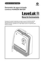 Enagic KANGEN WATER Leveluk R Manual De Funcionamiento