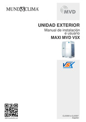 mundoclima MAXI MVD V5X Manual De Instalación E Usuario