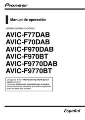 Pioneer AVIC-F9770BT Manual Del Operacion