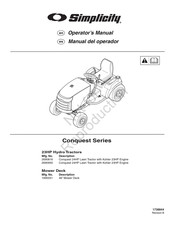 Simplicity Conquest 24HP Manual Del Operador