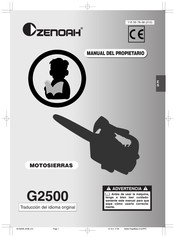 Zenoah G2500 Manual Del Propietário