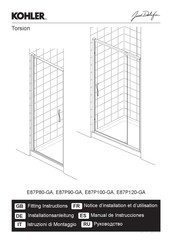 Kohler Jacob Delafon Torsion E87P90-GA Manual De Instrucciones