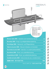 Pressalit Care R8572318 Instrucciones De Uso Y Mantenimiento