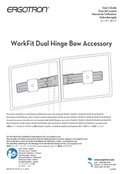 Ergotron WorkFit Dual Hinge Bow Accessory Guia Del Usuario