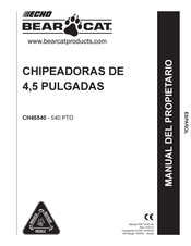 Echo BEAR CAT CH45540 Manual Del Propietário