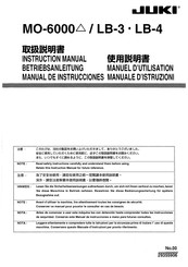 JUKI LB-3 Manual De Instrucciones