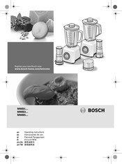 Bosch MMB1 Serie Instrucciones De Uso
