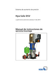 KSB Hya-Solo DSV Manual De Instrucciones De Servicio/Montaje