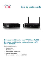 Cisco RV130 Guia De Inicio Rapido