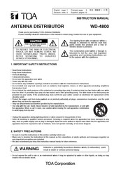 Toa WD-4800 Instrucciones De Uso