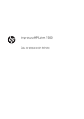 HP Latex 1500 Guía De Preparación Del Sitio