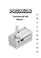 Proxxon MT 300 Instrucciones De Manejo