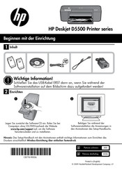 HP Deskjet D5500 Serie Manual Del Usuario