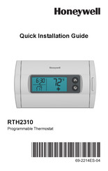 Honeywell RTH2310 Guía De Instalación Rápida