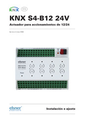 elsner elektronik KNX S4-B12 Instalación E Ajuste